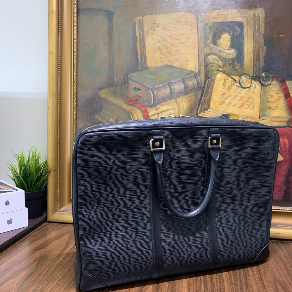 Vintage Louis Vuitton Porte-Documents Voyage Briefcase Epi - Picture 3 of 8